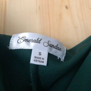 Dark Emerald Green Dress